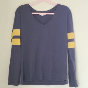 *SOLD*Varsity stripe V-neck by Treasure & Bond
